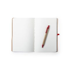 Conjunto de caderno em cartão reciclado e caneta Esteka – foto 3