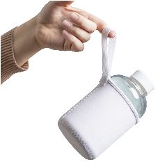 Garrafa de vidro 600 mL com bolsa softshell Flaber – foto 6