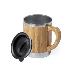 Chávena térmica 300 mL em bambu e inox Vanatin – foto 5