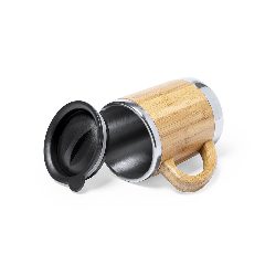Chávena térmica 300 mL em bambu e inox Vanatin – foto 8