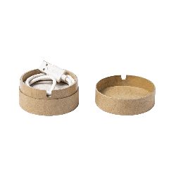 Carregador wireless em cartão reciclado com cabo guardado Brotox – foto 4