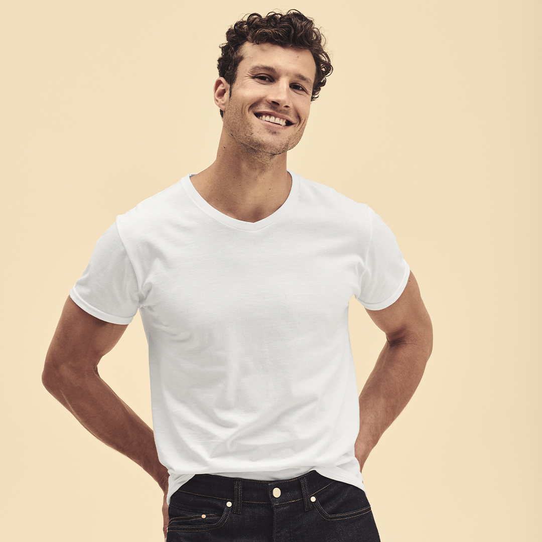 T-Shirt Adulto Branca - Iconic V-Neck