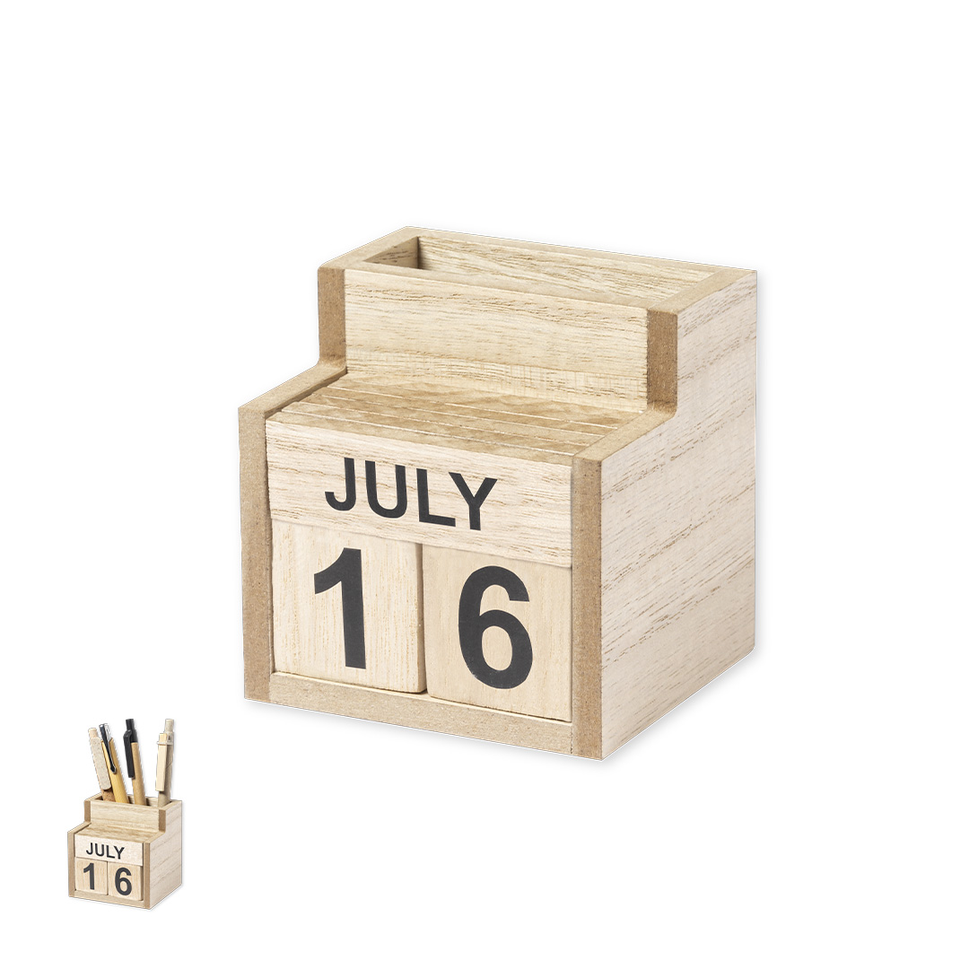 Porta-Lápis Calendário Perpétuo - Laorek