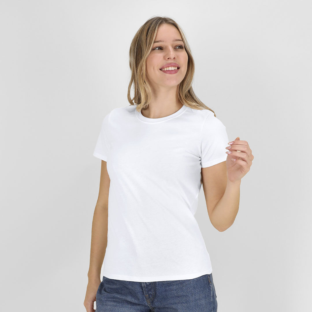T-Shirt Mulher Branca "keya" - WCS180